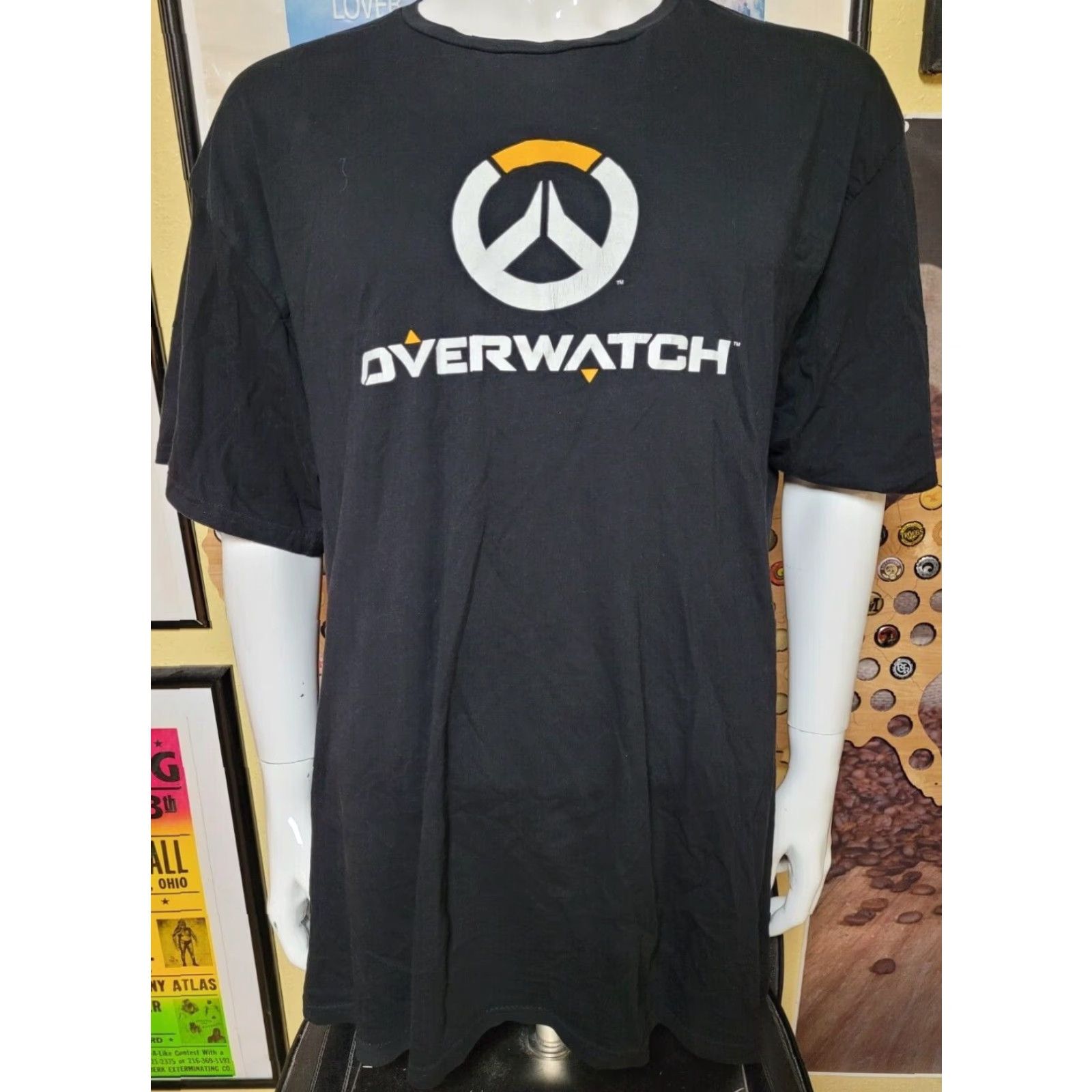 Vintage VINTAGE Overwatch T-Shirt Blizzard Entertainment Men 3XL Black Crew Neck Short Sleeve Graphic Tee Gaming Logo Size US XXL / EU 58 / 5 - 2 Thumbnail
