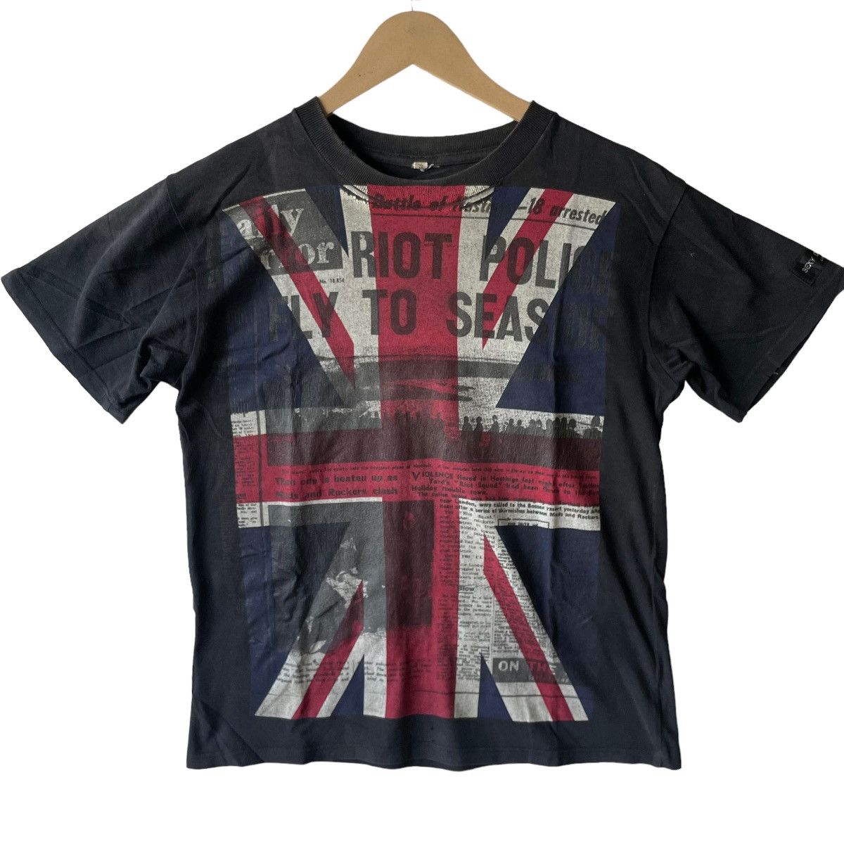image of Band Tees x Malcolm Mclaren Sexy Dynamite London Punk Seditionaries Reproduction Tshirt in Black (S