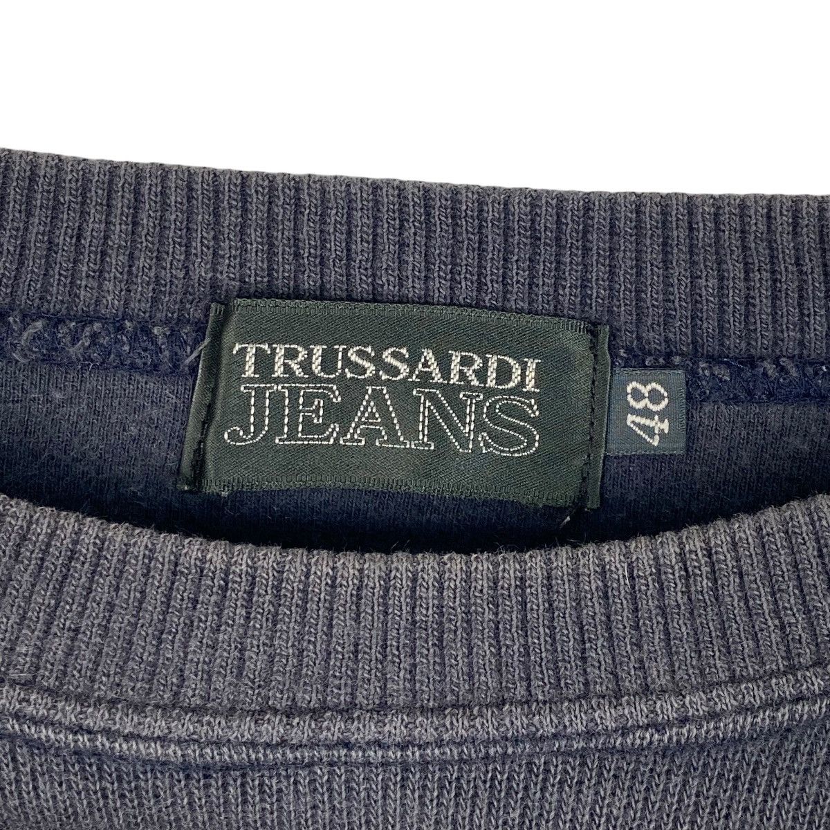 Vintage Vintage Trussardi Jeans Crewneck Sweatshirt Gray Size US L / EU 52-54 / 3 - 6 Thumbnail