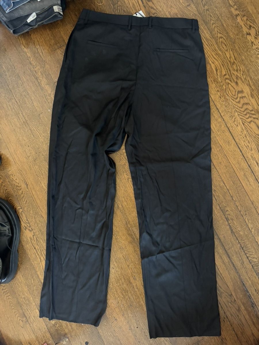 Lardini Lardini Black Pleated Trousers Size US 38 / EU 54 - 3 Thumbnail