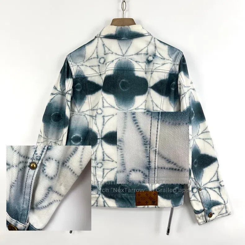 Louis Vuitton Louis Vuitton Skein printed lapel denim jacket Size US S / EU 44-46 / 1 - 8 Thumbnail