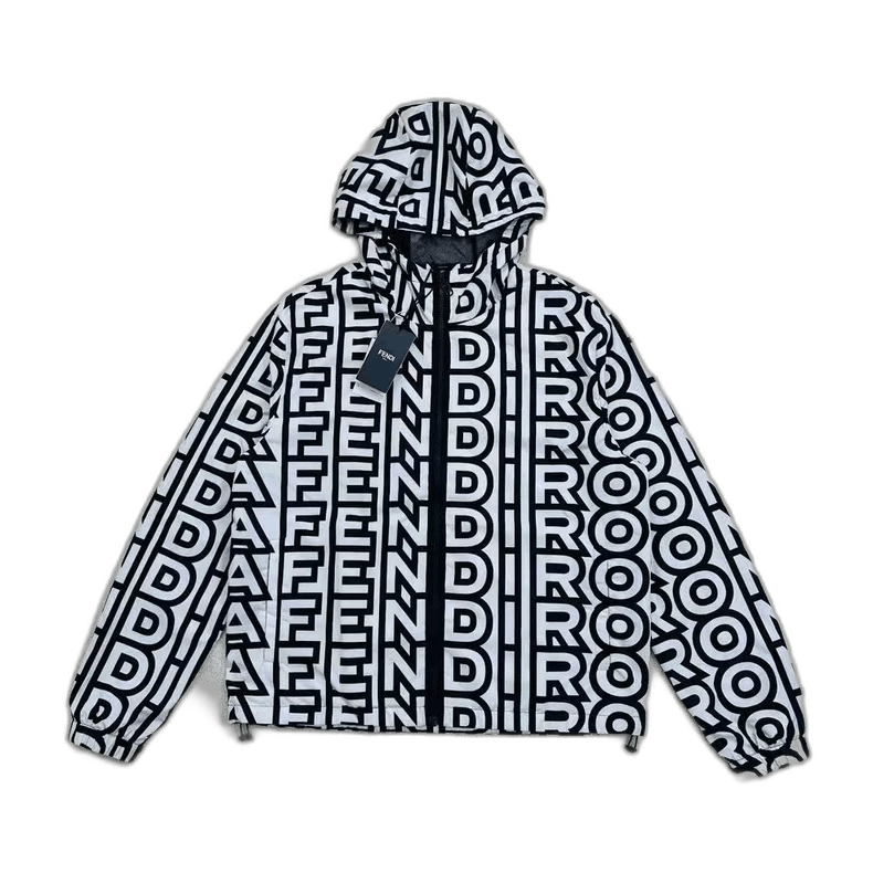 Fendi Fendi Allover Logo Windbreaker Jacket Size US L / EU 52-54 / 3 - 1 Thumbnail
