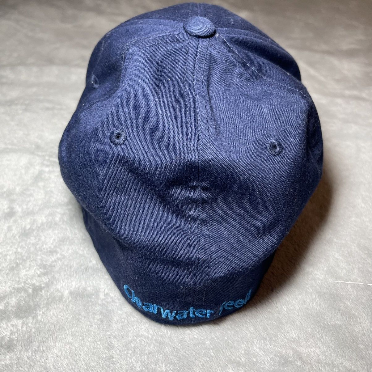 Port Authority Vintage Port Authority Flexfit Hat Blue Cap L/XL Mens Y2K Size ONE SIZE - 5 Thumbnail