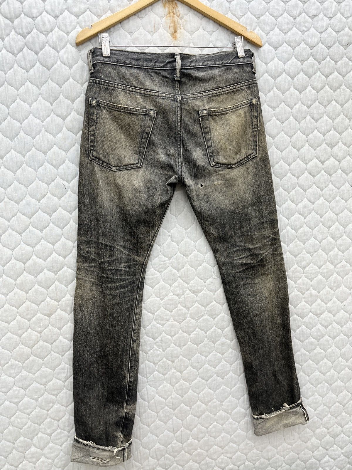 Ships Jet Blue × Vintage 🔥🔥🔥ARCHIVE SHIPS JET BLUE DISTRESSED SELVEDGE DENIM Size US 30 / EU 46 - 11 Thumbnail