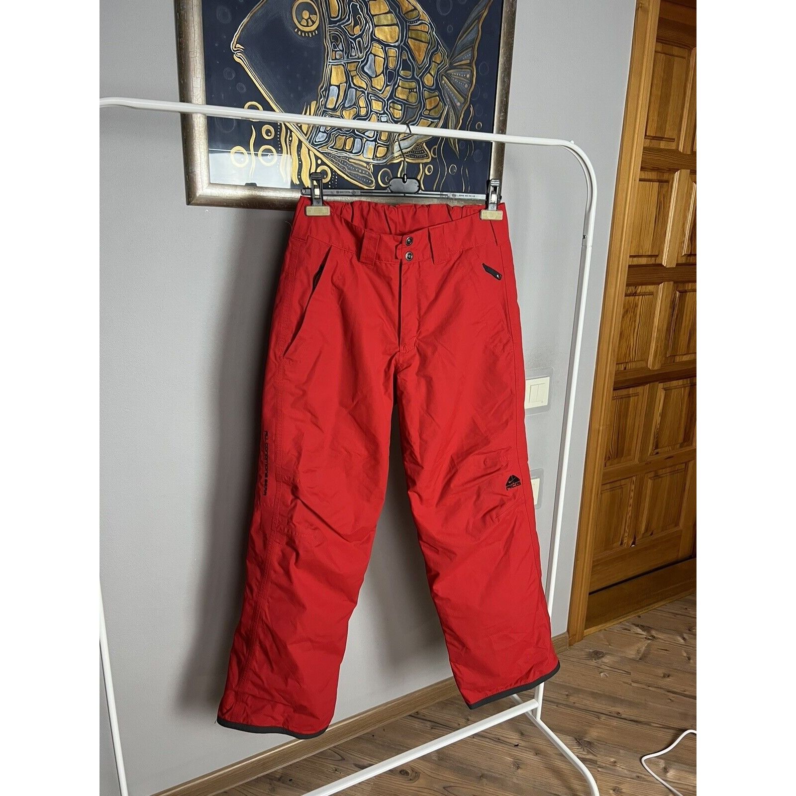 Nike ACG MINT! Nike ACG Men`s Red Winter Insulated Ski Snow Pants Siz Size US 30 / EU 46 - 2 Thumbnail