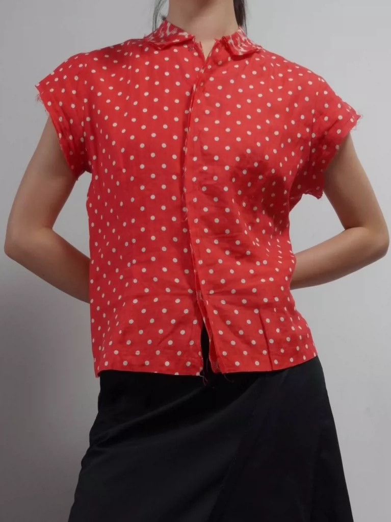 Comme des Garcons Comme Des Garcons Red polka dot shirt 2503-Nextarrow Size M / US 6-8 / IT 42-44 - 2 Thumbnail