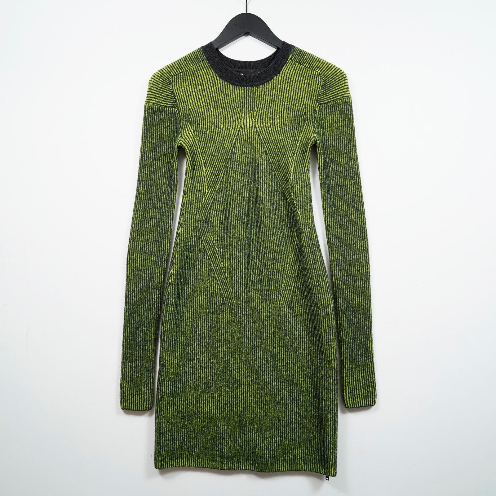 Y-3 Y-3 Yohji Yamamoto Knit Dress Green Black Striped XS Bodycon Size XS / US 0-2 / IT 36-38 - 1 Thumbnail