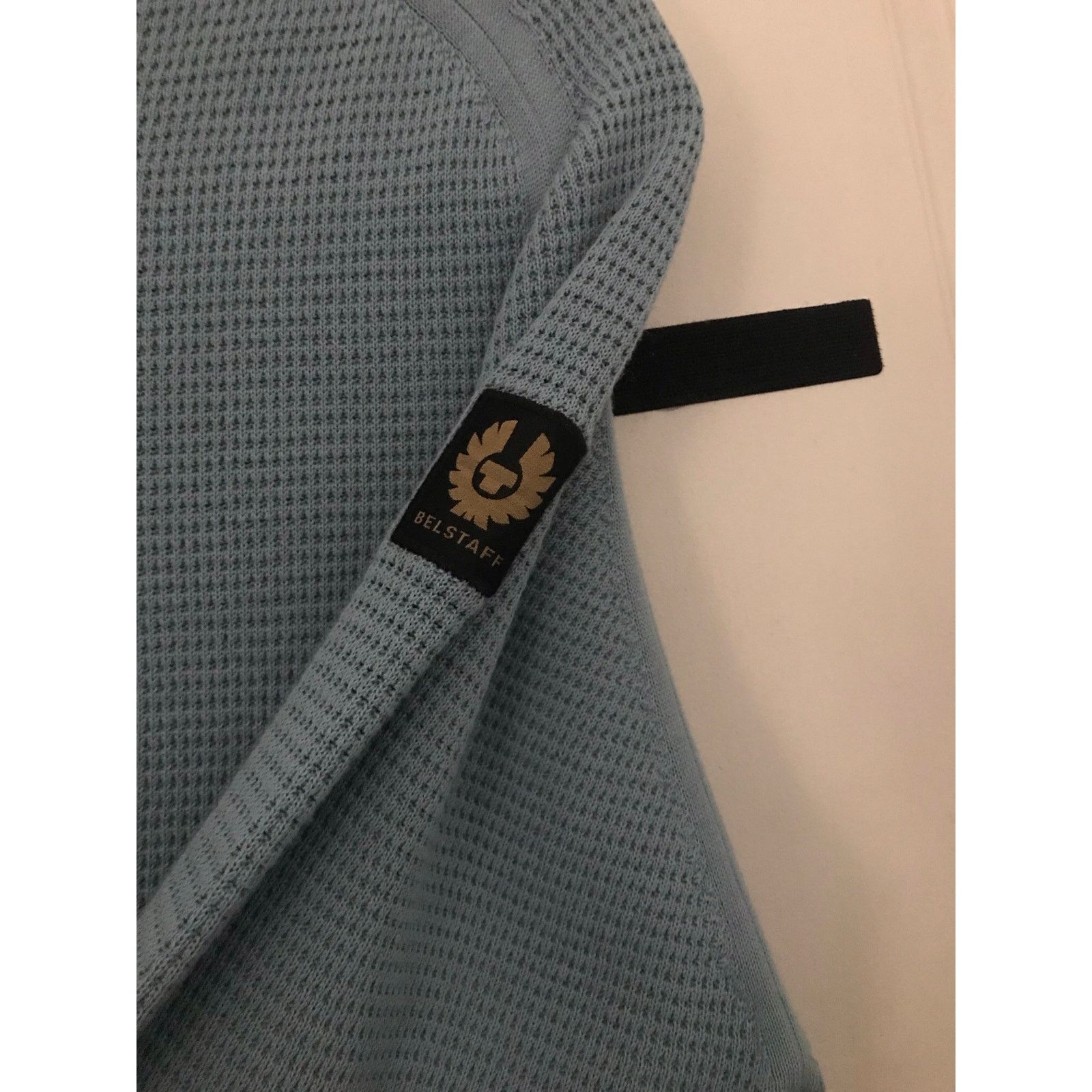 Belstaff BELSTAFF Guide Crewneck Jumper Men's 3XL LS Blue 100% Cotton Size US XXL / EU 58 / 5 - 3 Thumbnail