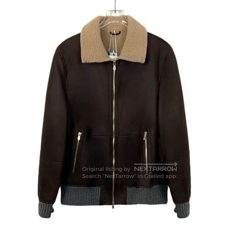 Brunello Cucinelli Brunello Cucinelli Brown Leather Jacket XS. Size US XS / EU 42 / 0 - 1 Thumbnail