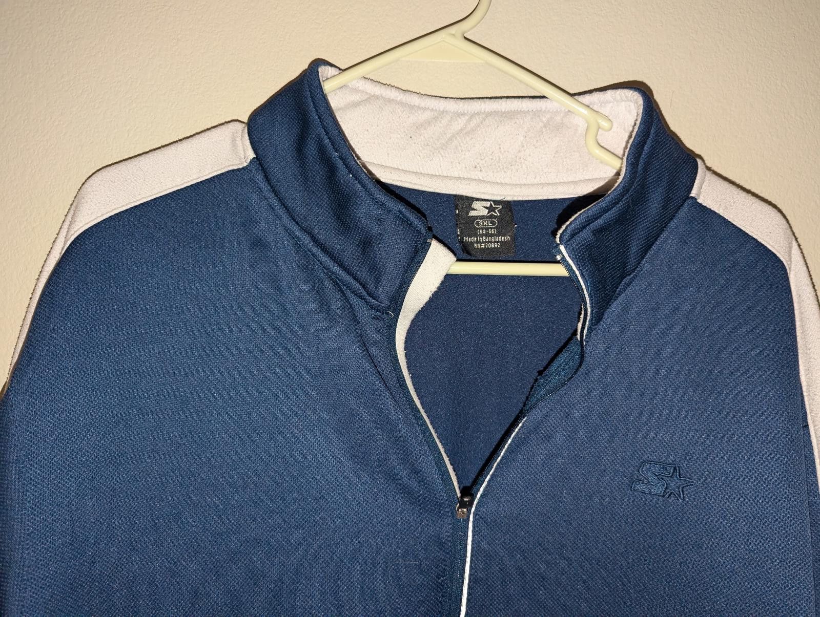 Starter Vintage Starter Men's 1/4 Zip Pullover Sweatshirt - Size 3XL Size US XXL / EU 58 / 5 - 3 Thumbnail