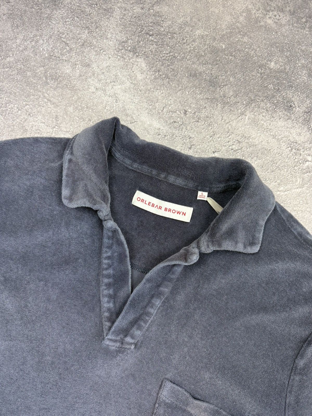Orlebar Brown Orlebar Brown Velour Polo T-Shirt Luxury Old Money Size US L / EU 52-54 / 3 - 8 Thumbnail