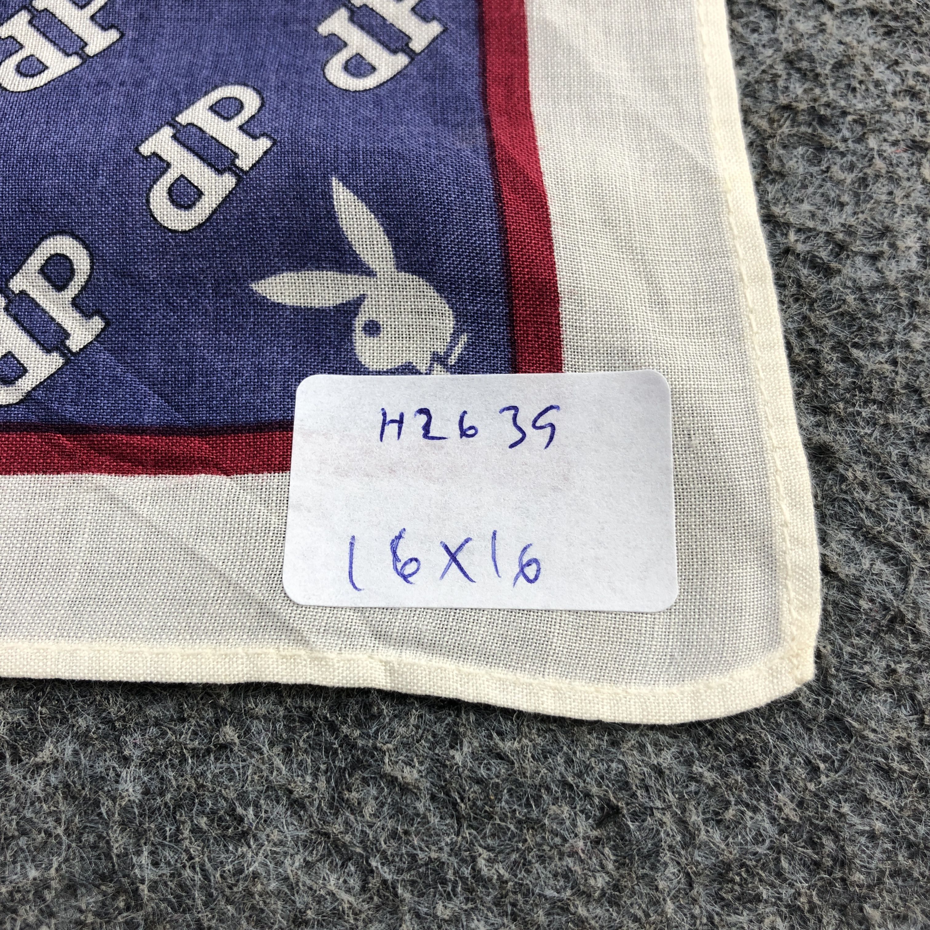 Playboy × Vintage Playboy Handkerchief Neckerchief Bandana H2639 Size ONE SIZE - 6 Thumbnail