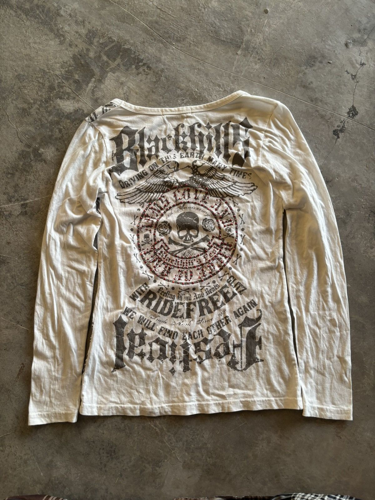 Hysteric Glamour × If Six Was Nine × Japanese Brand y2k glitz skull studded wings longsleeve punk grunge Size XS / US 0-2 / IT 36-38 - 10 Thumbnail