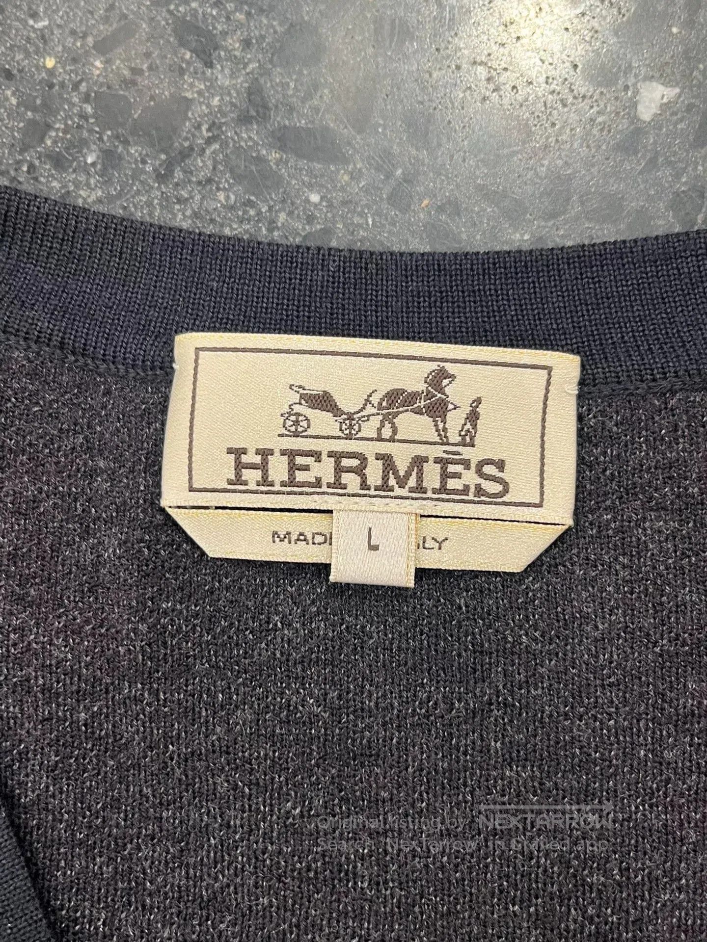 Hermes Hermès Men's Black Sweater. Size US L / EU 52-54 / 3 - 3 Thumbnail