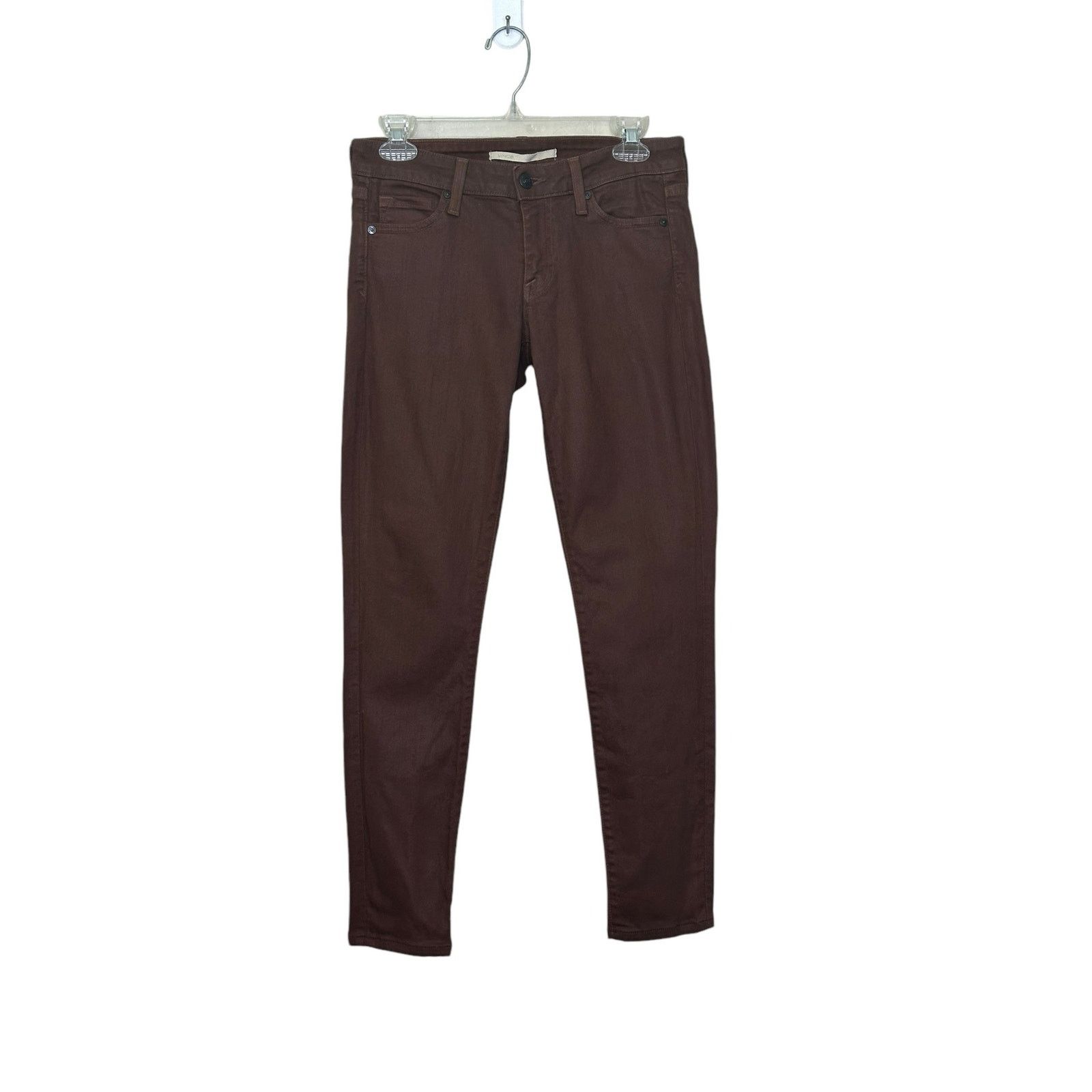Vince Vince. Lola Stonepipe coated brown skinny jeans size 27 Size 27" / US 4 / IT 40 - 1 Thumbnail