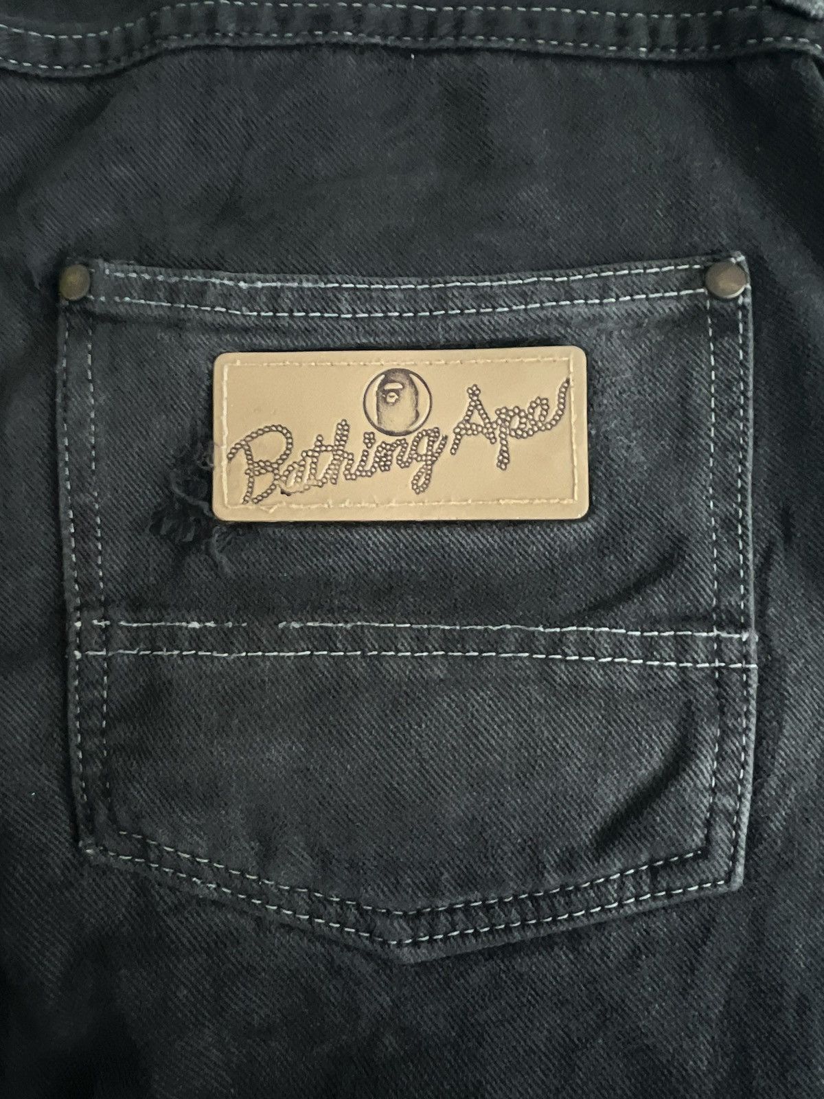 Bape Vintage A Bathing Ape Busy Work Baggy Oversized Jeans Denim Size US 34 / EU 50 - 6 Thumbnail