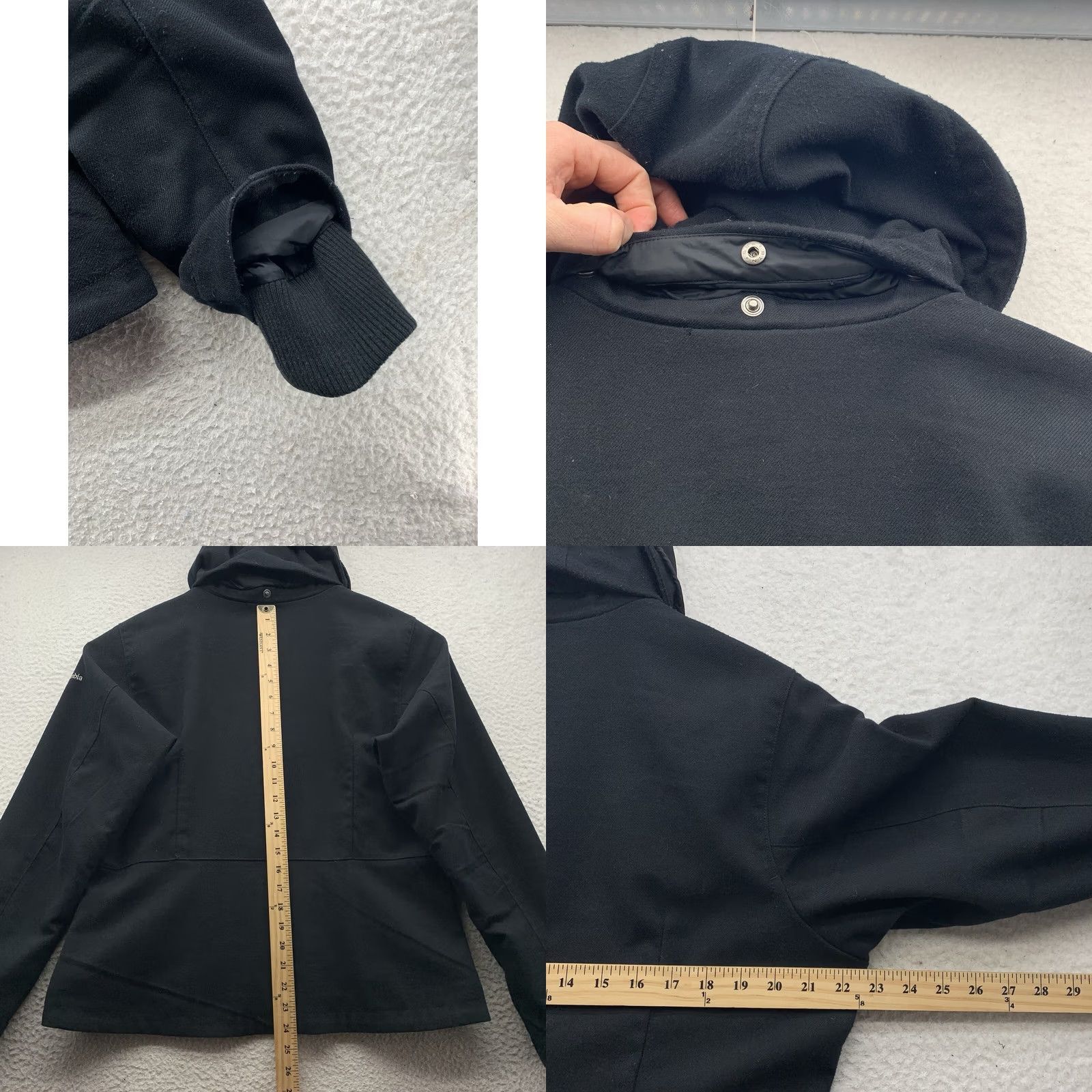 Vintage Columbia Jacket Womens L Black Omni Heat Tech Insulated Removable Hood Size L / US 10 / IT 46 - 9 Thumbnail