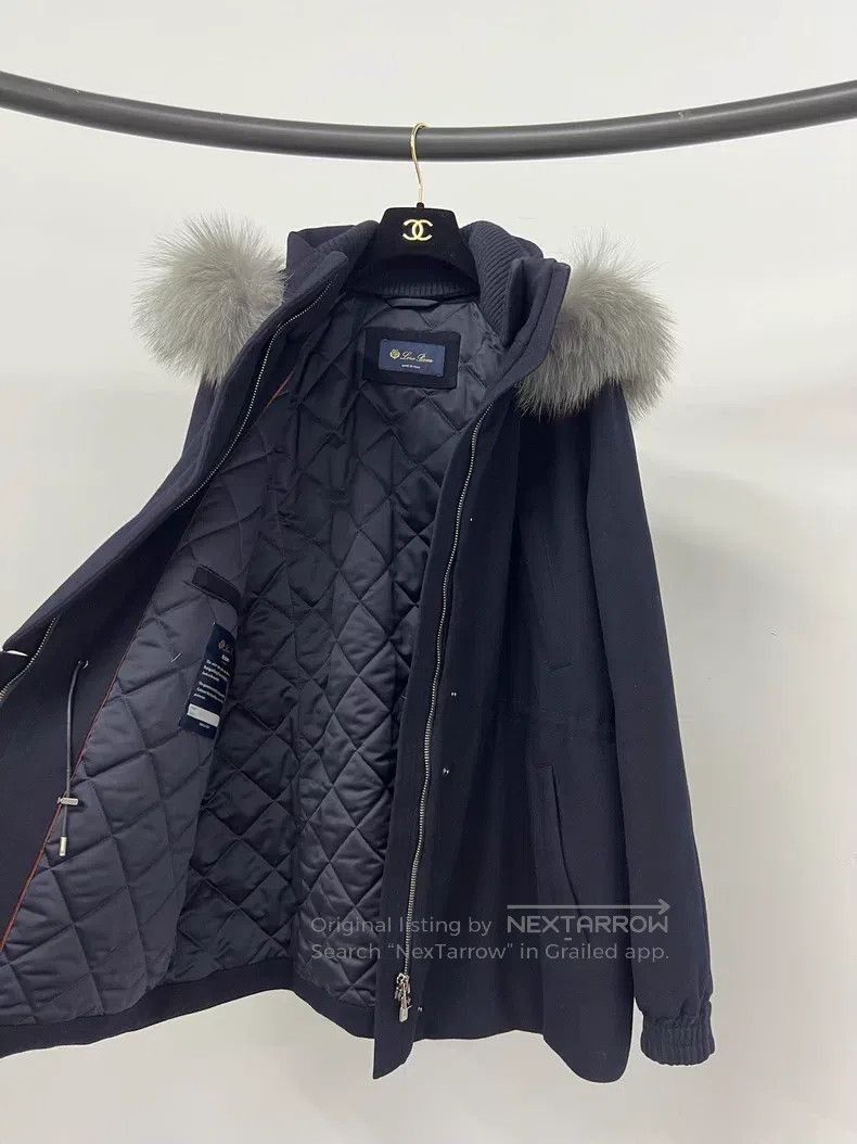 Loro Piana Loro Piana Classic Fur Collar Icery Ski Jacket, Cashmere w Size L / US 10 / IT 46 - 5 Thumbnail
