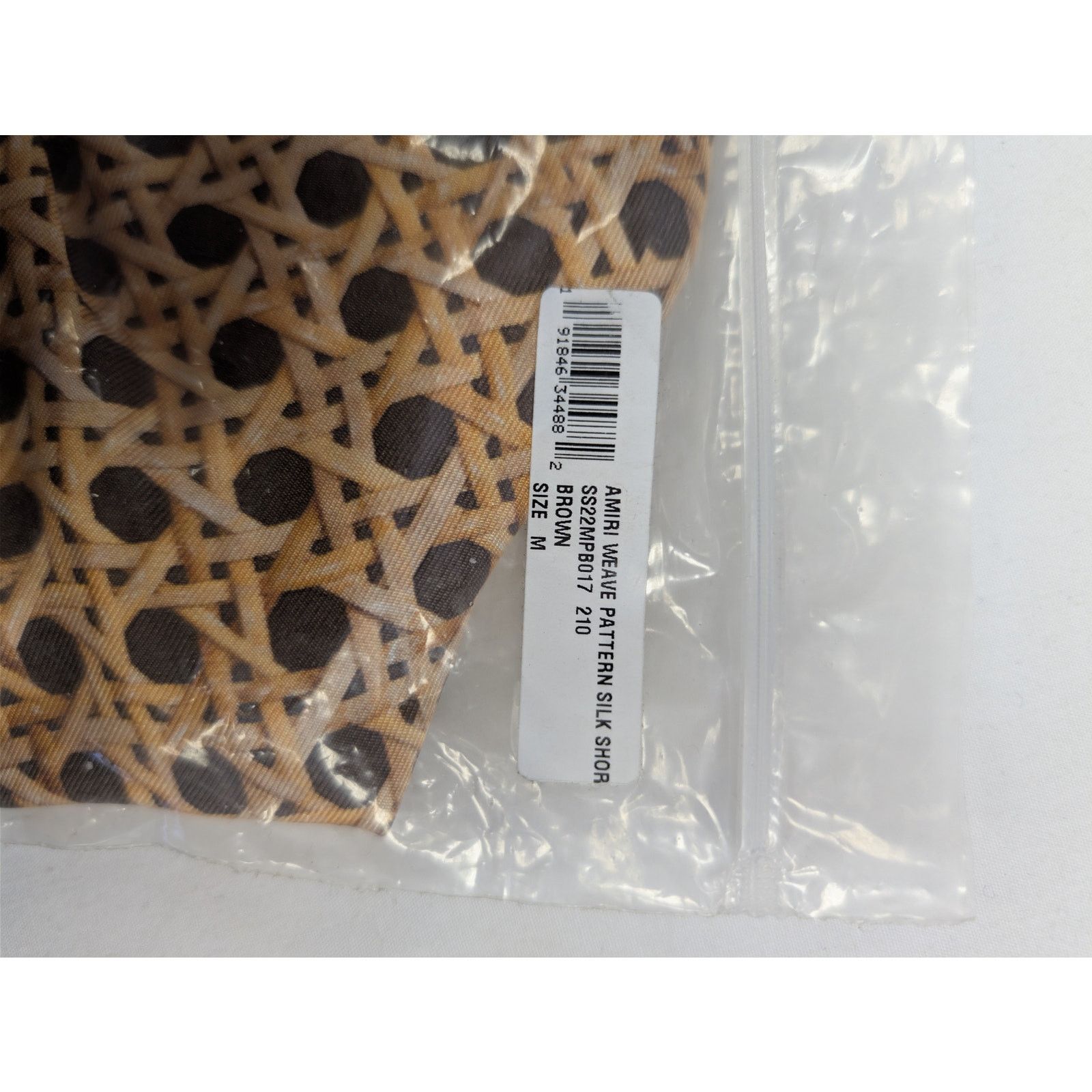 Amiri o1rshd1 Amiri Weave Pattern Silk Shorts in Brown Size US 32 / EU 48 - 20 Thumbnail