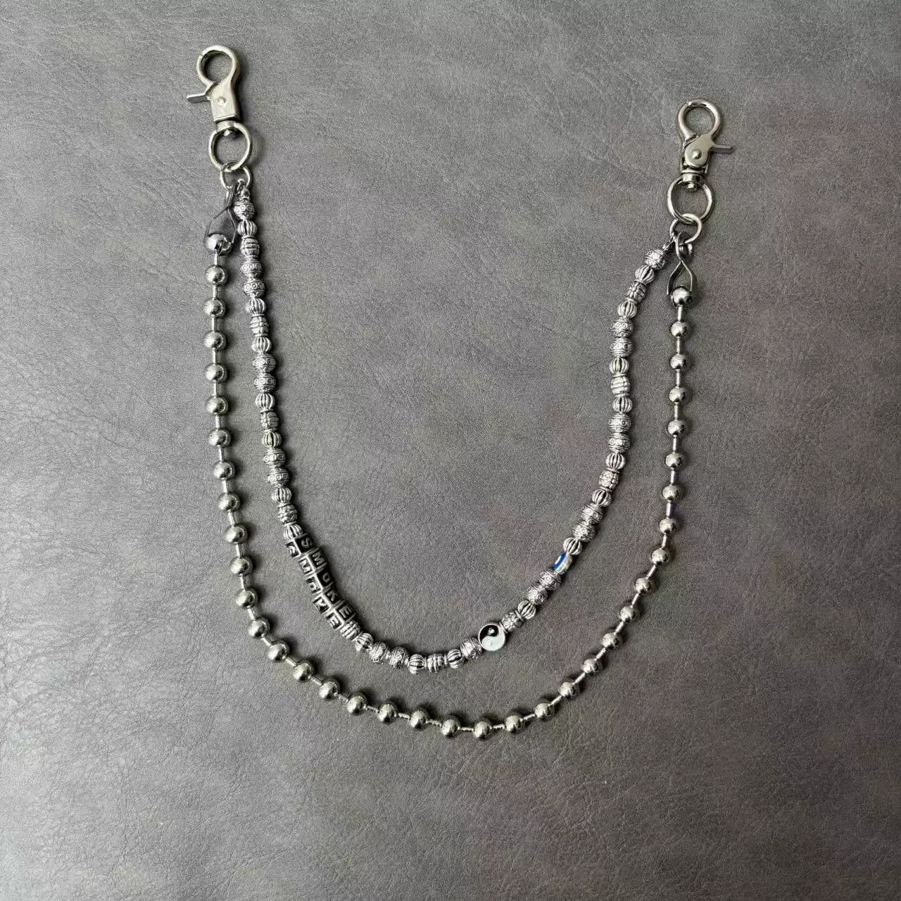 Vintage Retro hip-hop punk style jeans waist chain Size ONE SIZE - 3 Thumbnail