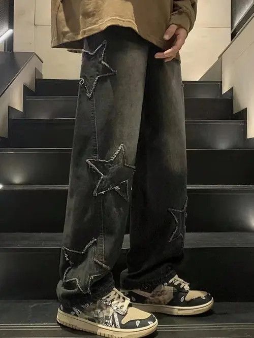 Japanese Brand Star Skate Baggy Denim Jeans Loose fit Size US 30 / EU 46 - 3 Thumbnail
