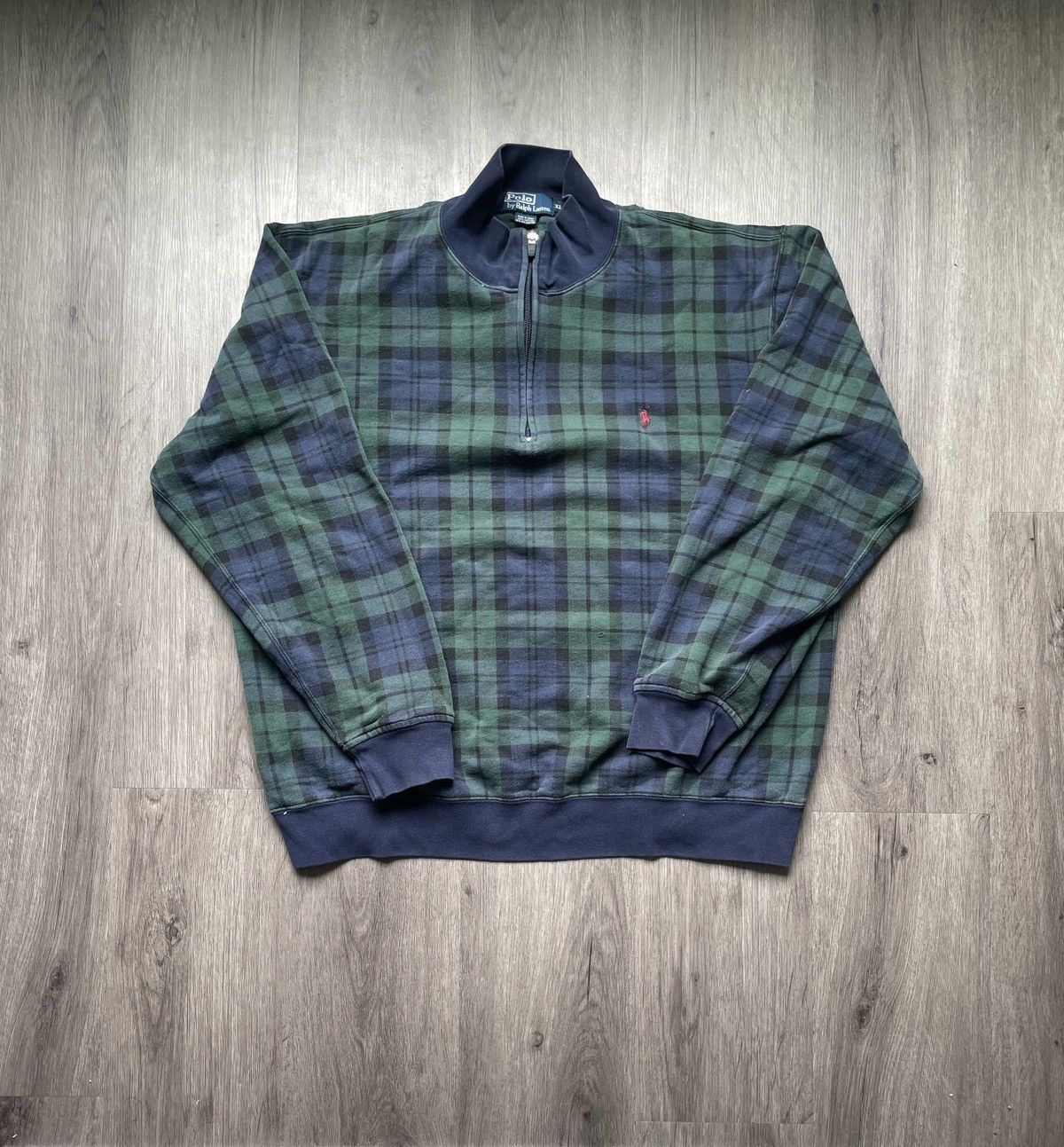 Polo Ralph Lauren × Ralph Lauren × Vintage Vintage Polo Ralph Lauren “Plaid Half-Zip” Sweater (Sz.XL) Size US XL / EU 56 / 4 - 1 Thumbnail