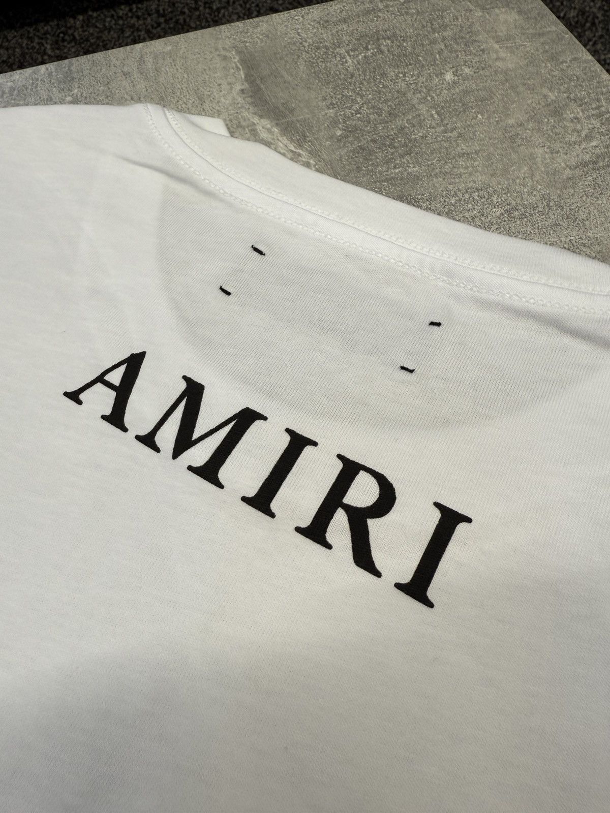 Amiri Amiri Micro MA Bar Tee White Size US XXL / EU 58 / 5 - 4 Thumbnail