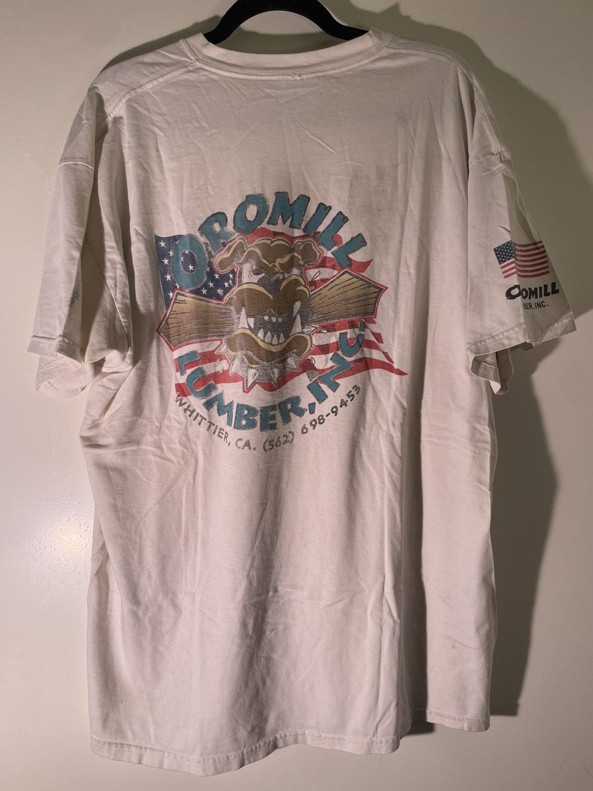 Vintage Y2K 2000’s VTG Vintage Oromill Lumber Inc Bulldog Dog Shirt Size US XL / EU 56 / 4 - 1 Thumbnail