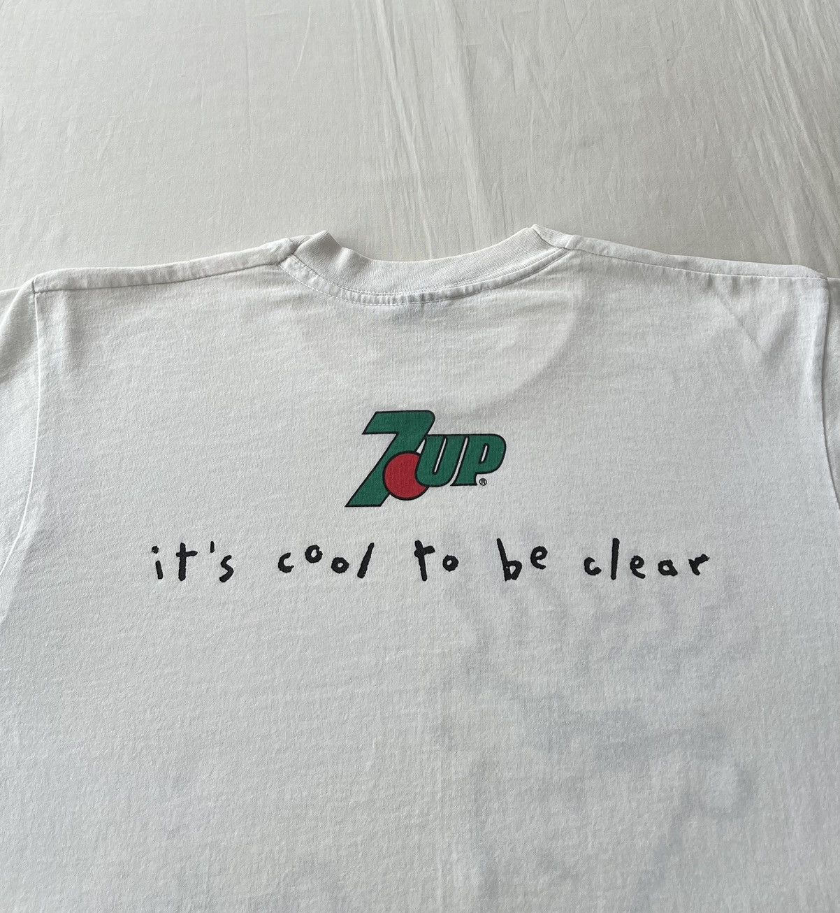 Cartoon Network Vintage 1985 Fido Dido 7up Promo Cartoon 80s White T-shirt Size US L / EU 52-54 / 3 - 15 Thumbnail