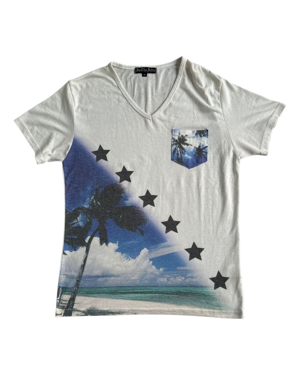 In The Attic IN THE ATTIC BEACHES AND STARS CRAZY DESIGN POCKET TSHIRT Size US M / EU 48-50 / 2 - 1 Thumbnail