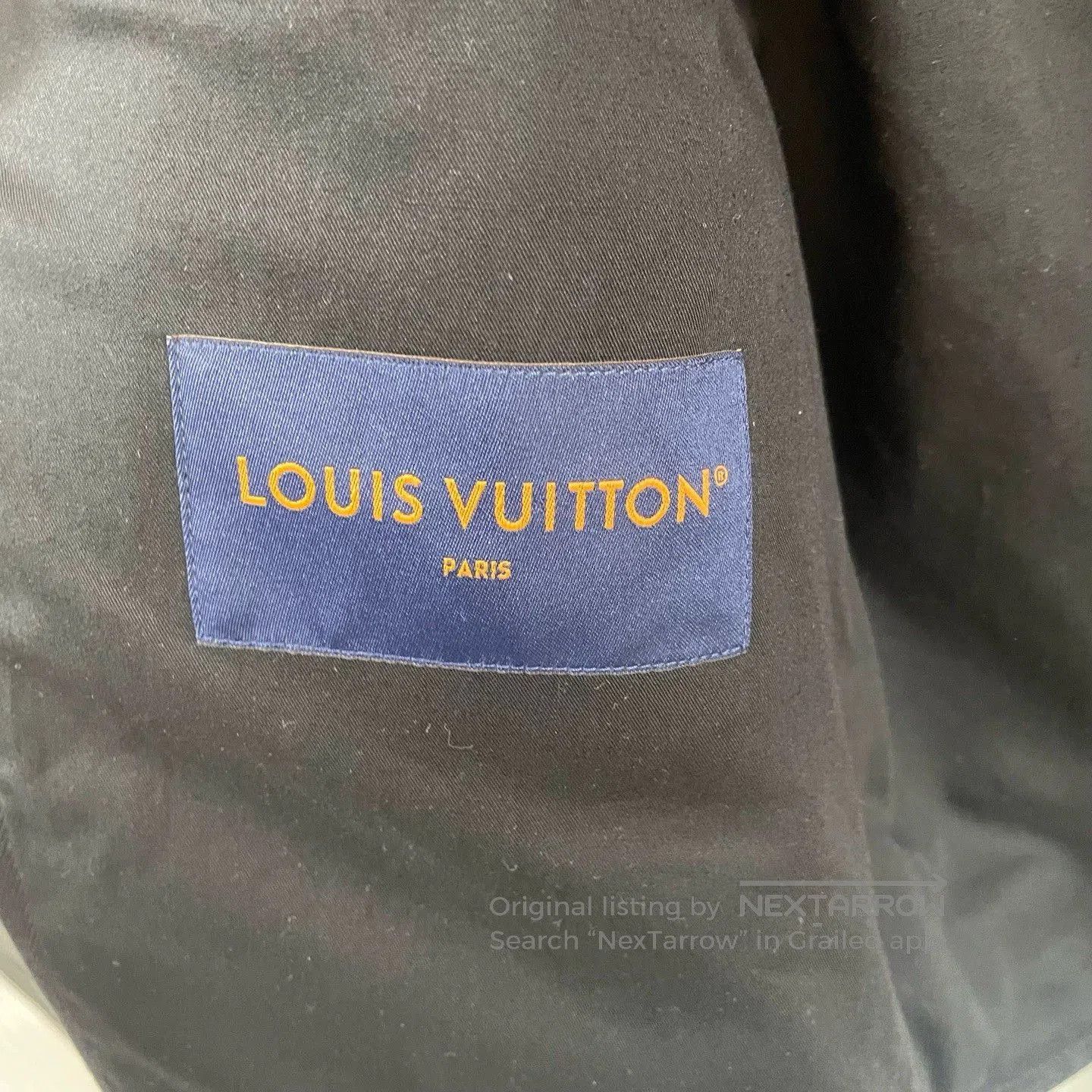 Louis Vuitton navy embroidered denim jacket by Louis Vuitton. Size US L / EU 52-54 / 3 - 3 Thumbnail