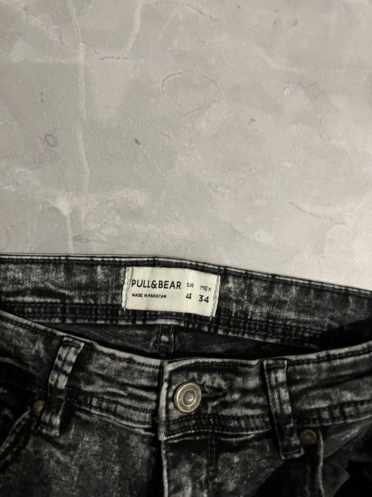 Japanese Brand Y2K Skinny Washed Faded Jeans / Tokyo Vibe Glamour / Grunge Size US 32 / EU 48 - 8 Thumbnail
