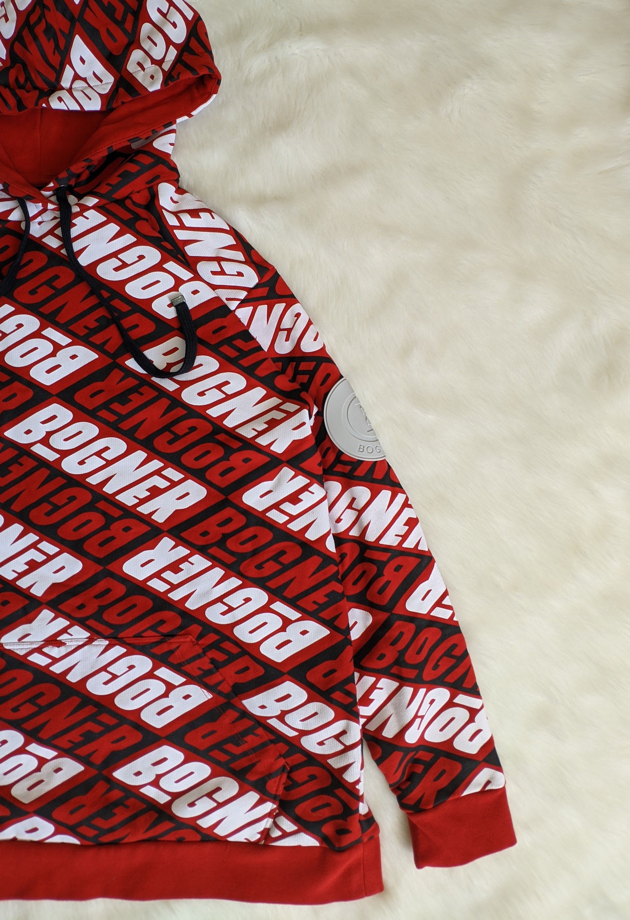 Bogner BOGNER Monogram All Over Logo Print Hoodie Hoodie Size US M / EU 48-50 / 2 - 6 Thumbnail
