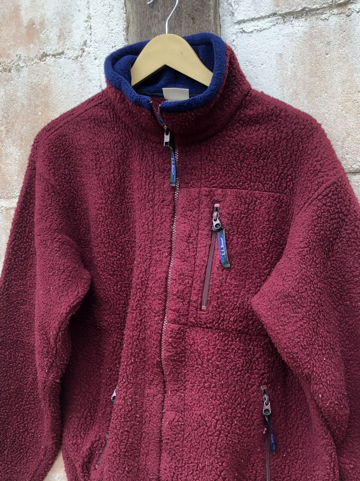 L.L. Bean × Smartwool L.L Bean Fleece Jacket Red Color Size US M / EU 48-50 / 2 - 4 Thumbnail
