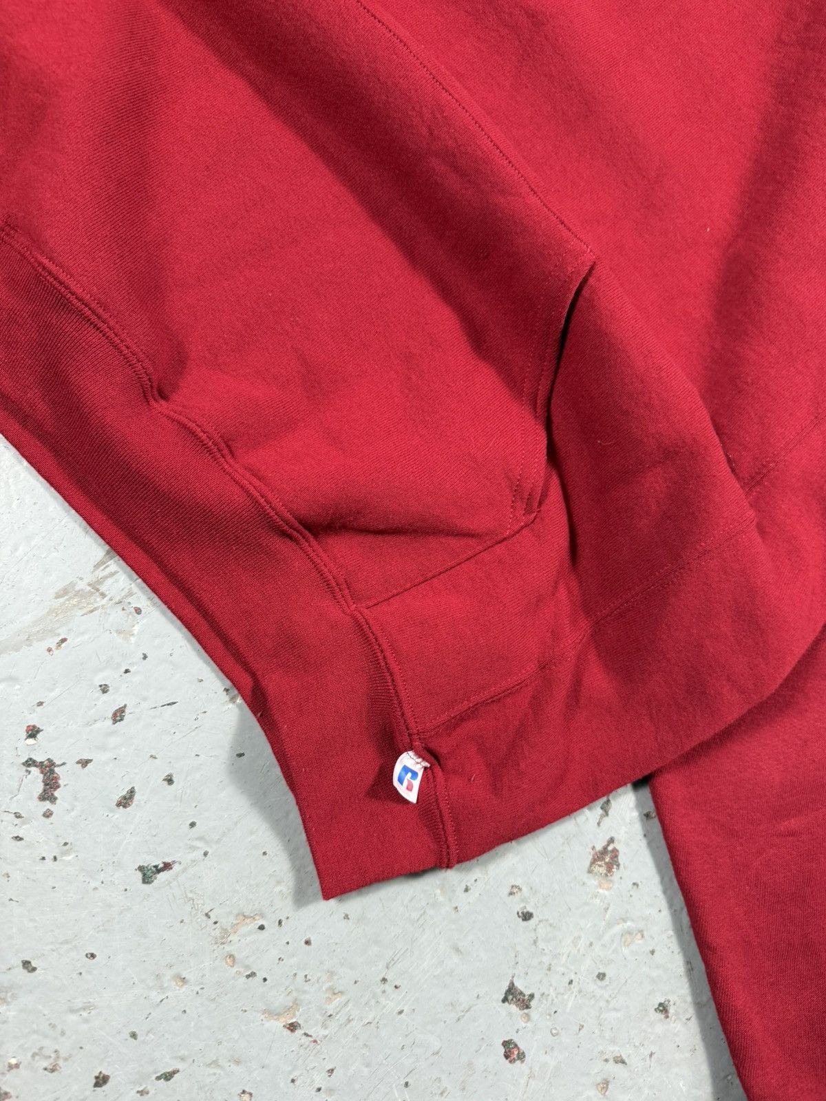 Russell Athletic Vintage Burgundy Russels Athletic classic Blank hoodie Size US XL / EU 56 / 4 - 2 Thumbnail