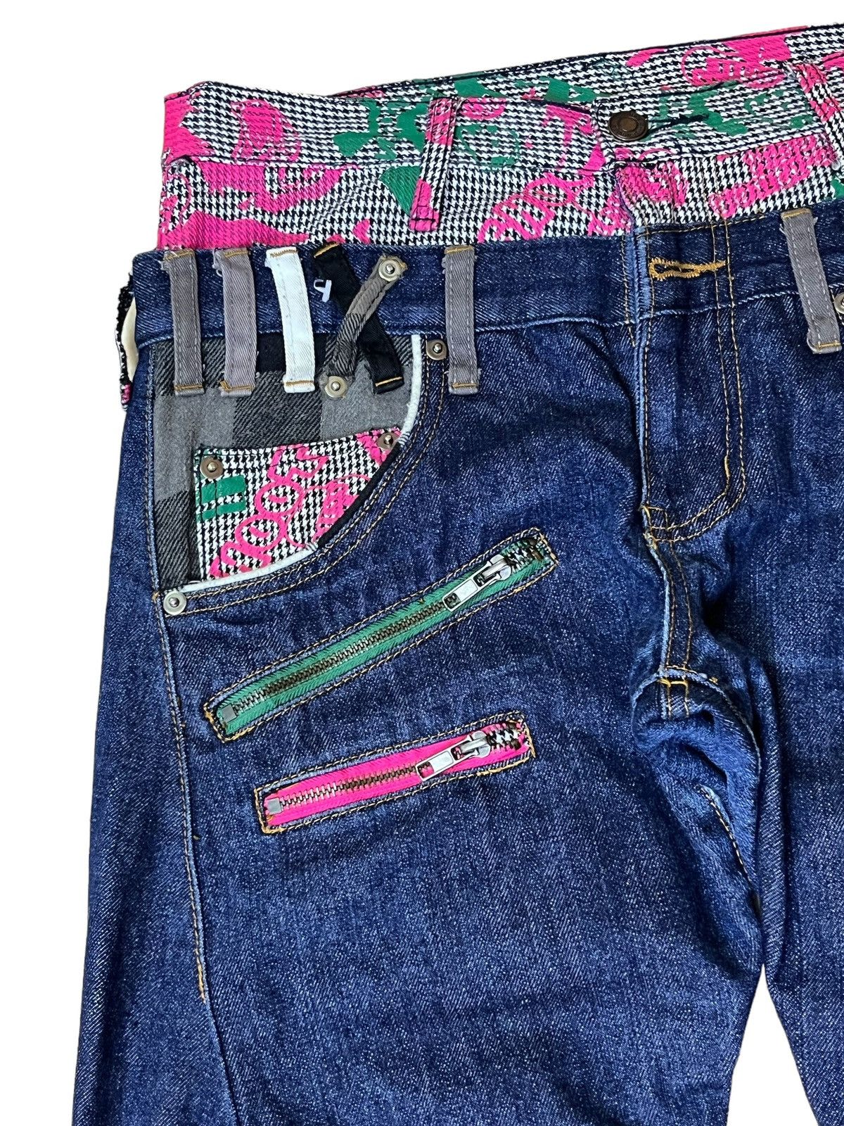 Japanese Brand ARCHIVE JAPANESE “UP START BREATHMINT” DOUBLE WAIST JEANS Size US 32 / EU 48 - 6 Thumbnail