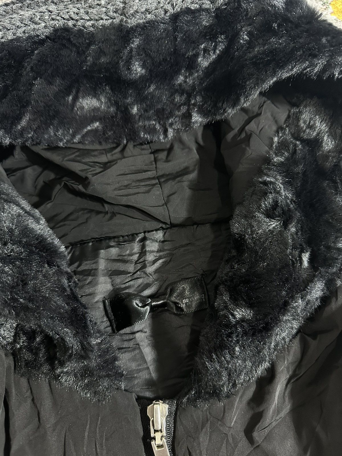Japanese Brand 2000s DOUBLE LAYER LGB STYLE OPIUM MOHAIR HOOD JACKET Size US M / EU 48-50 / 2 - 7 Thumbnail