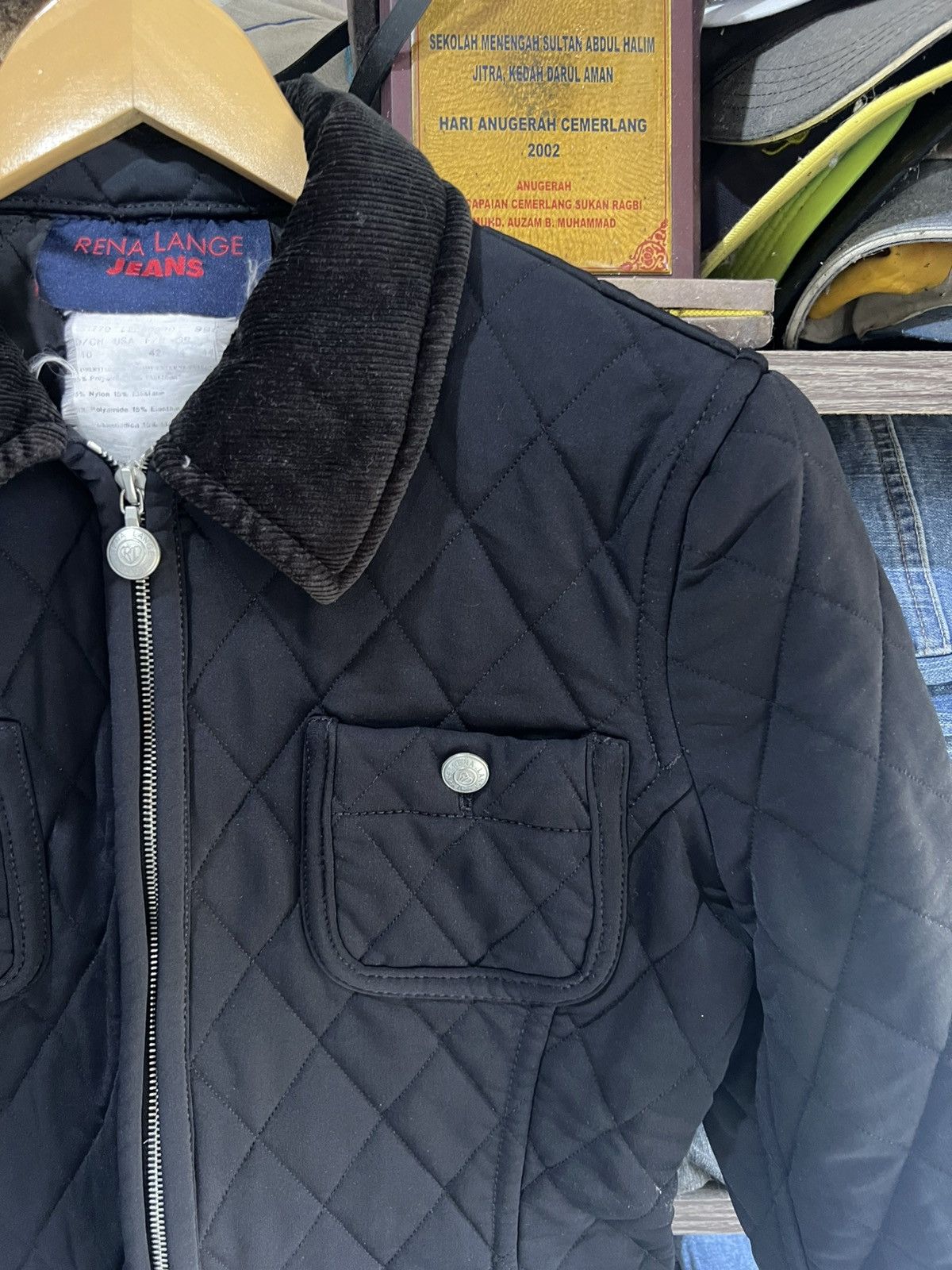 Other 🔥Rena Lange Jeans 4 Pockets Quilted Jacket Size S / US 4 / IT 40 - 5 Thumbnail