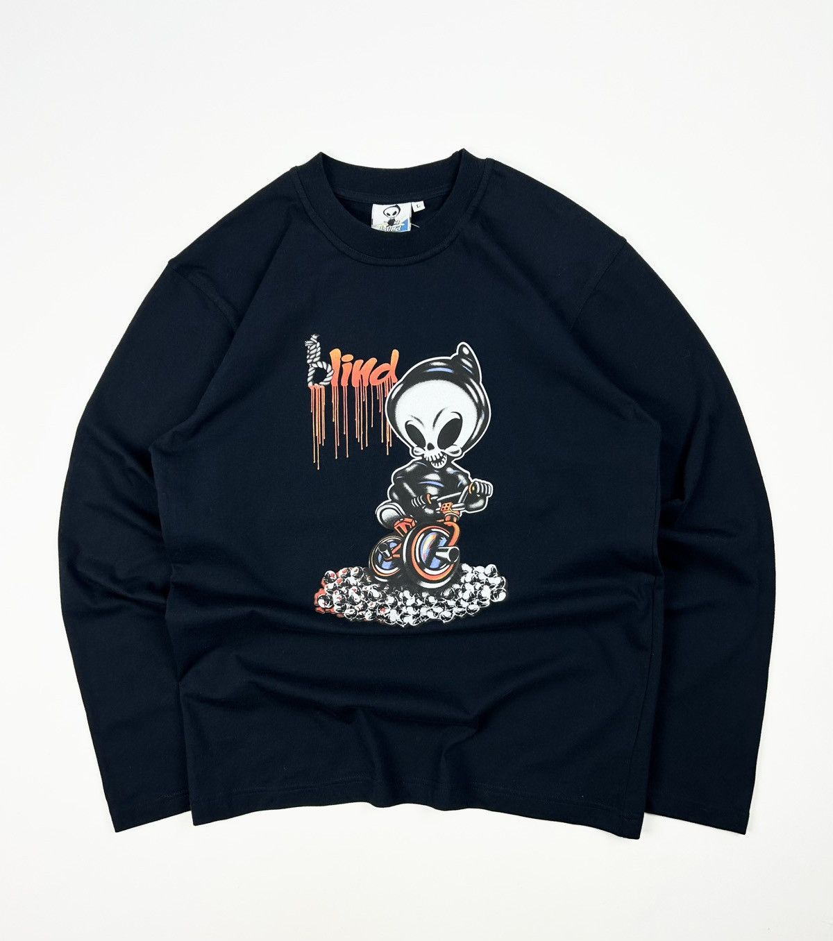 Blind Skateboards × JNCO × Vintage Vintage Blind Skateboards Reaper Long Sleeve 90s Size US L / EU 52-54 / 3 - 1 Thumbnail