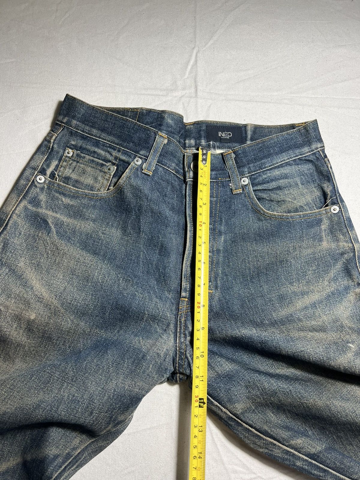 Yohji Yamamoto INED HOMME distressed denim Size US 30 / EU 46 - 7 Thumbnail