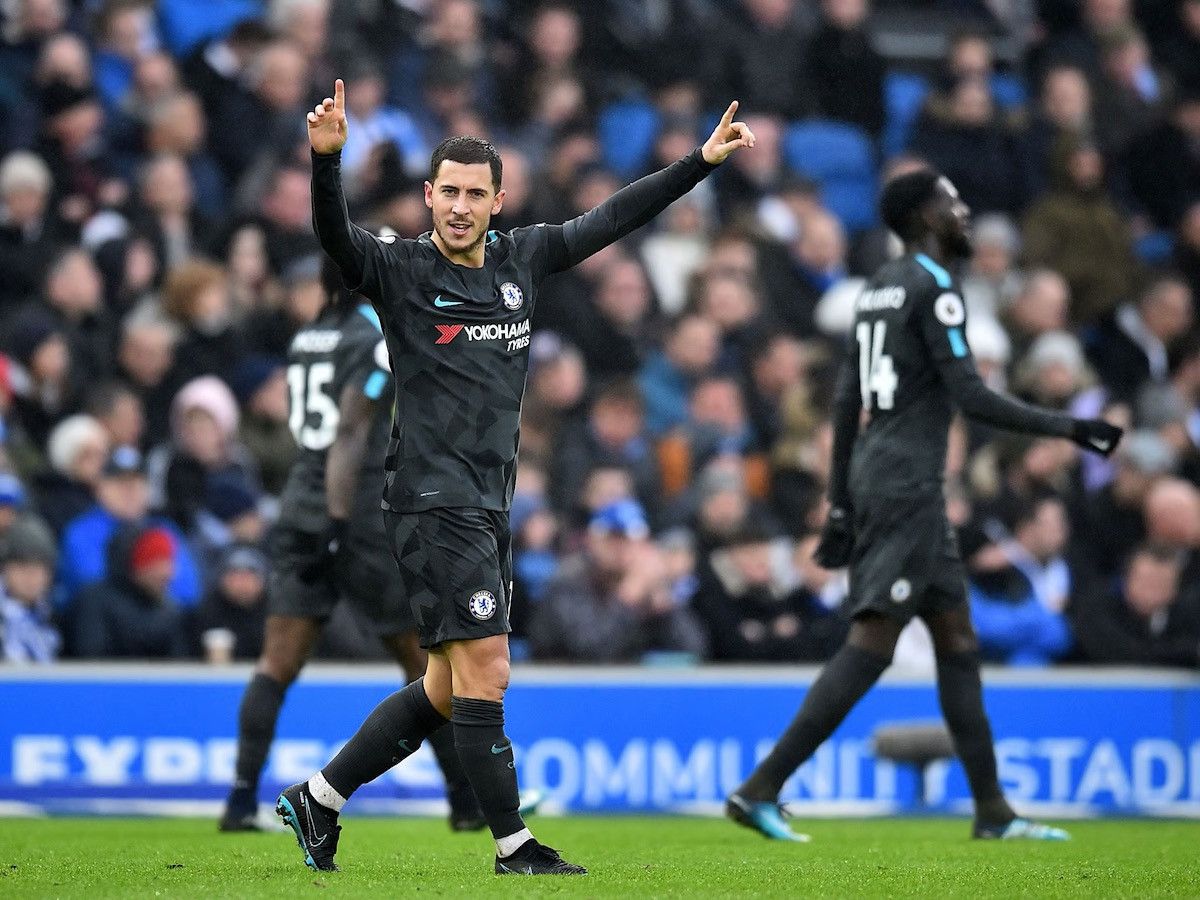 Vintage CHELSEA NIKE 2017/2018 FOOTBALL THIRD JERSEY #10 EDEN HAZARD Size US M / EU 48-50 / 2 - 15 Thumbnail