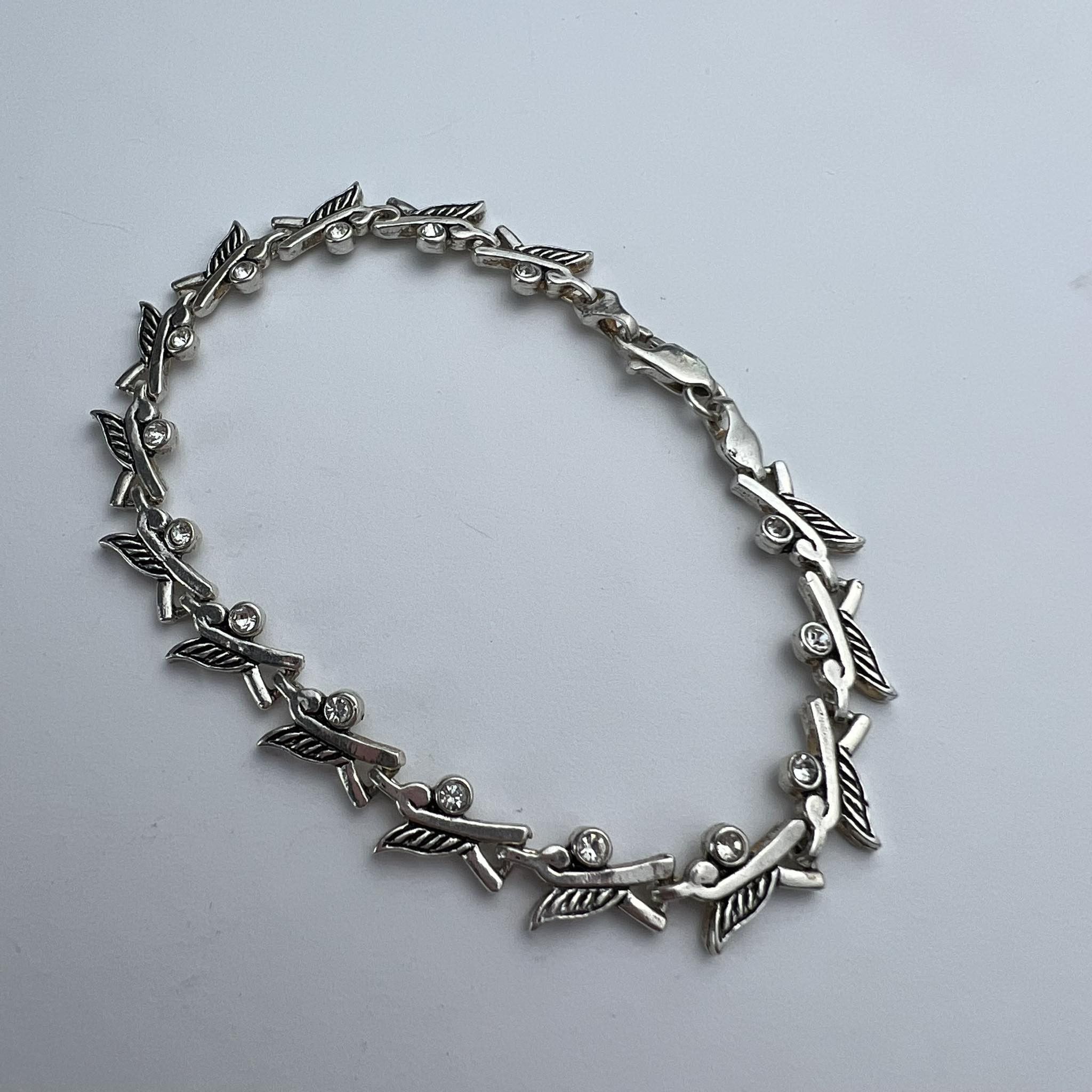 Vintage Vintage Sterling Silver 925 Chain Bracelet Marked 12.3 gr Size ONE SIZE - 2 Thumbnail