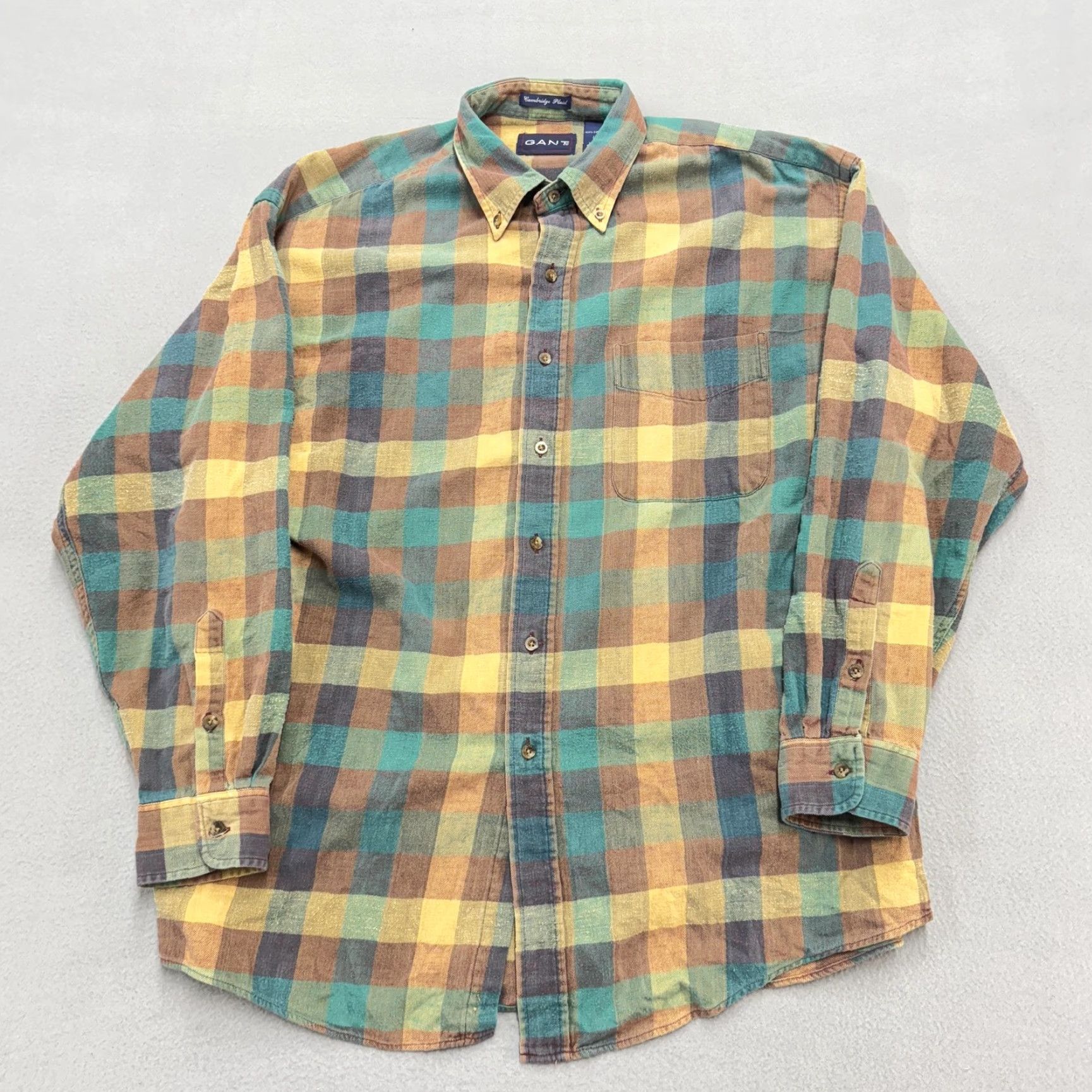 Gant Gant Shirt Mens Large Multicolor Cambridge Plaid Flannel Button Down Casual Size US L / EU 52-54 / 3 - 2 Thumbnail