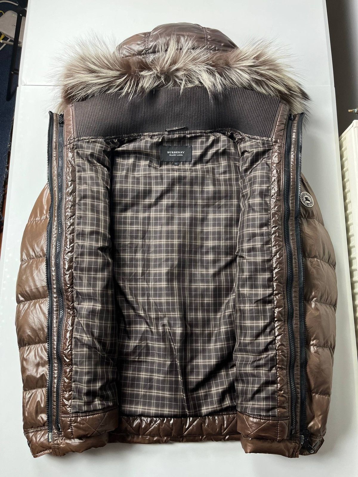 Burberry 00’ Japanese Burberry fur puffer jacket Size US L / EU 52-54 / 3 - 4 Thumbnail
