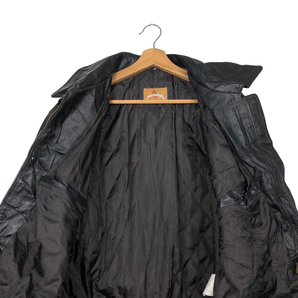 Japanese Brand 📌Vintage Leather Jacket Equitum Italy Blanket Issey Miyake Size US M / EU 48-50 / 2 - 15 Thumbnail