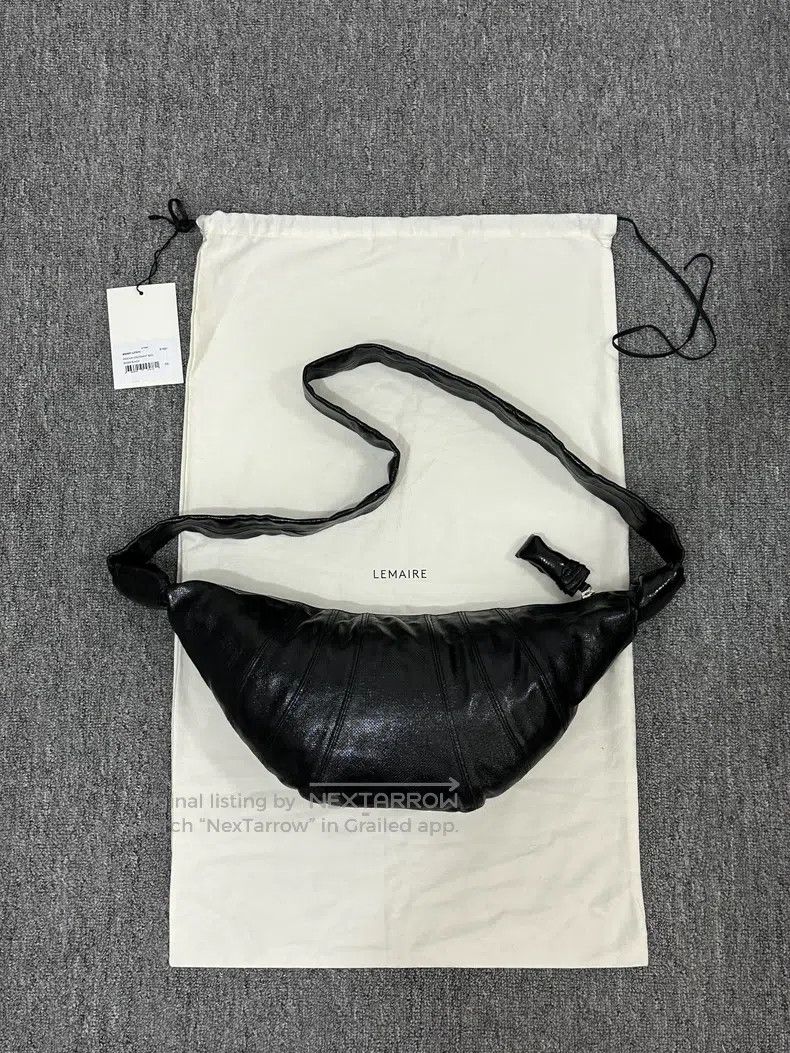 Lemaire LEMAIRE 2025SS black coated bag i Size ONE SIZE - 2 Thumbnail
