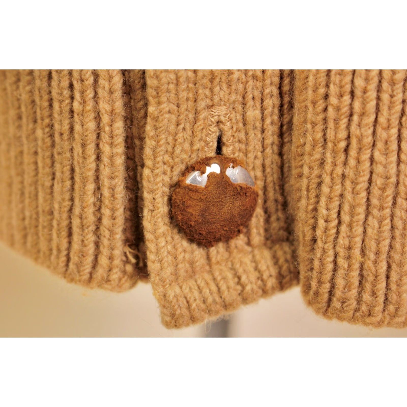 Vintage VINTAGE Roth-shire Wool Cardigan 1960s 50s 60s Orange Beige Sz L Mens Knit Sweater Size US L / EU 52-54 / 3 - 5 Thumbnail