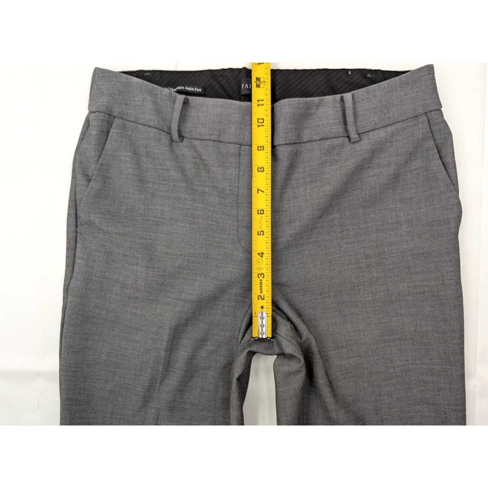 Talbots Talbots Heritage Jeans, Women 10 - 33x28.5, Gray Ankle Slim Cotton Elastane Denim Slacks EUC Size 32" / US 10 / IT 46 - 4 Thumbnail