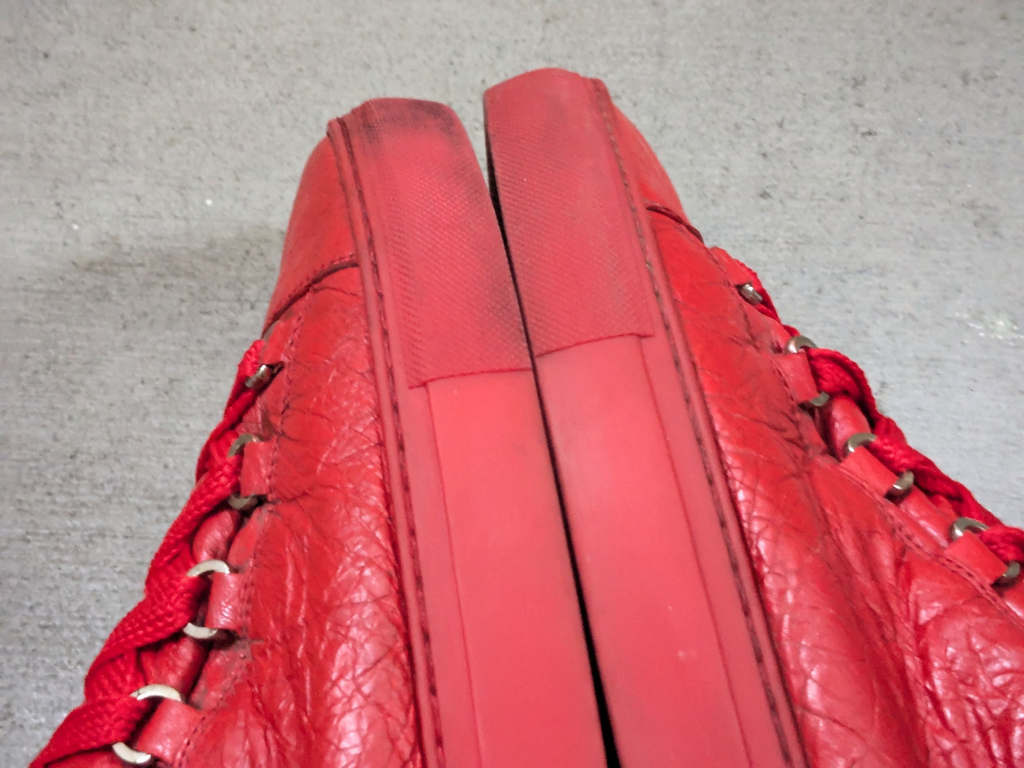 Balenciaga Balenciaga Arena Red 11 Leather High Tops Size US 11 / EU 44 - 9 Thumbnail