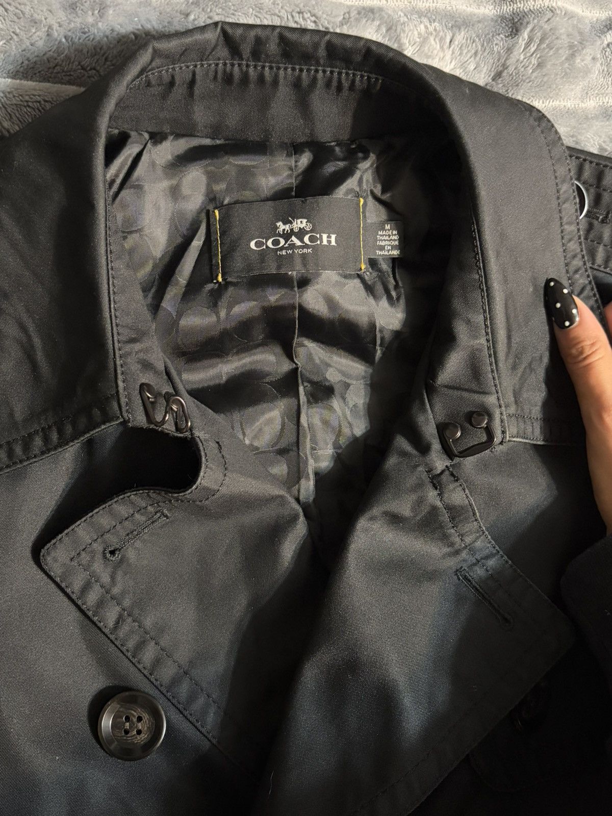 Coach Coach Black Belted Trench Coat Size M / US 6-8 / IT 42-44 - 3 Thumbnail